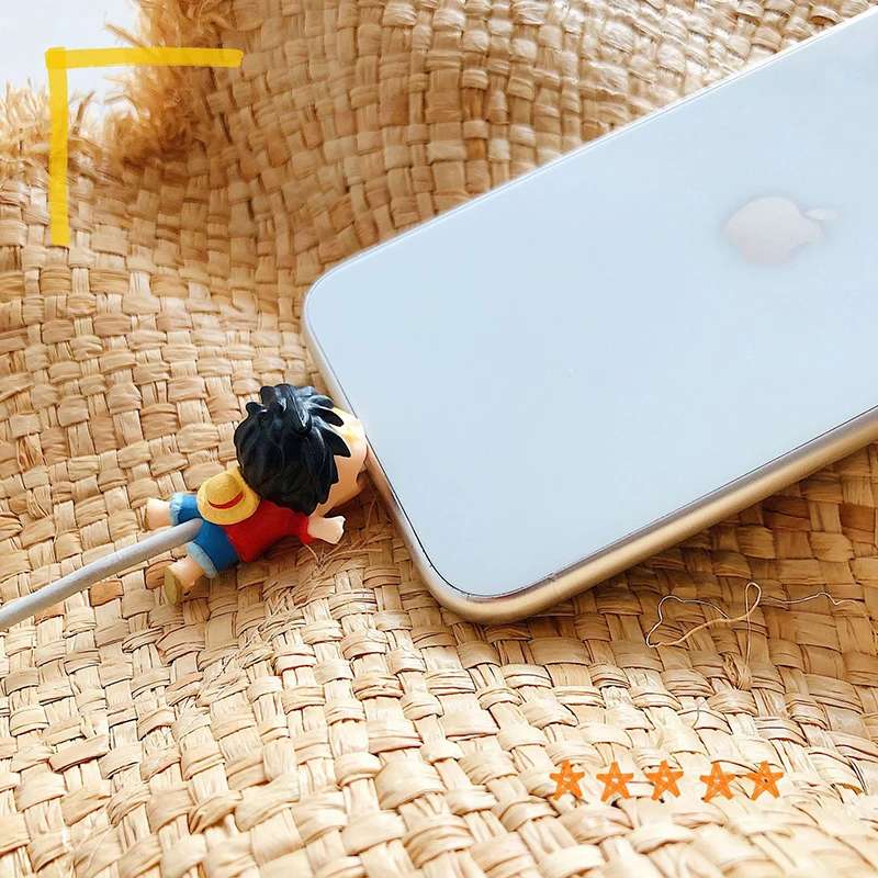 Аниме цельный кавайный протектор кабеля для Iphone Usb-Кабельный органайзер намотка