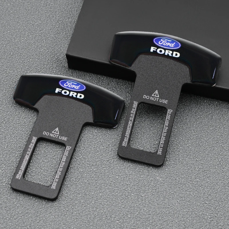 

1/2PCS Car Seat Safety Belt Buckle Plug Alarm Canceler Stopper Quality Alloy For Ford Focus 2 3 MK 2 3 Fiesta Mondeo Escape Kuga