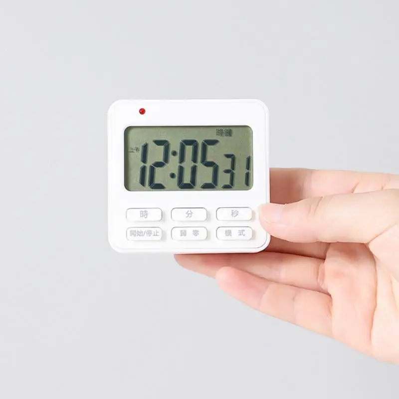 

Magnetic LCD Digital Display Kitchen Timer Kitchen Countdown Sleep Alarm Timer Clock Alarm Accessories Sleep Sports Work Tool
