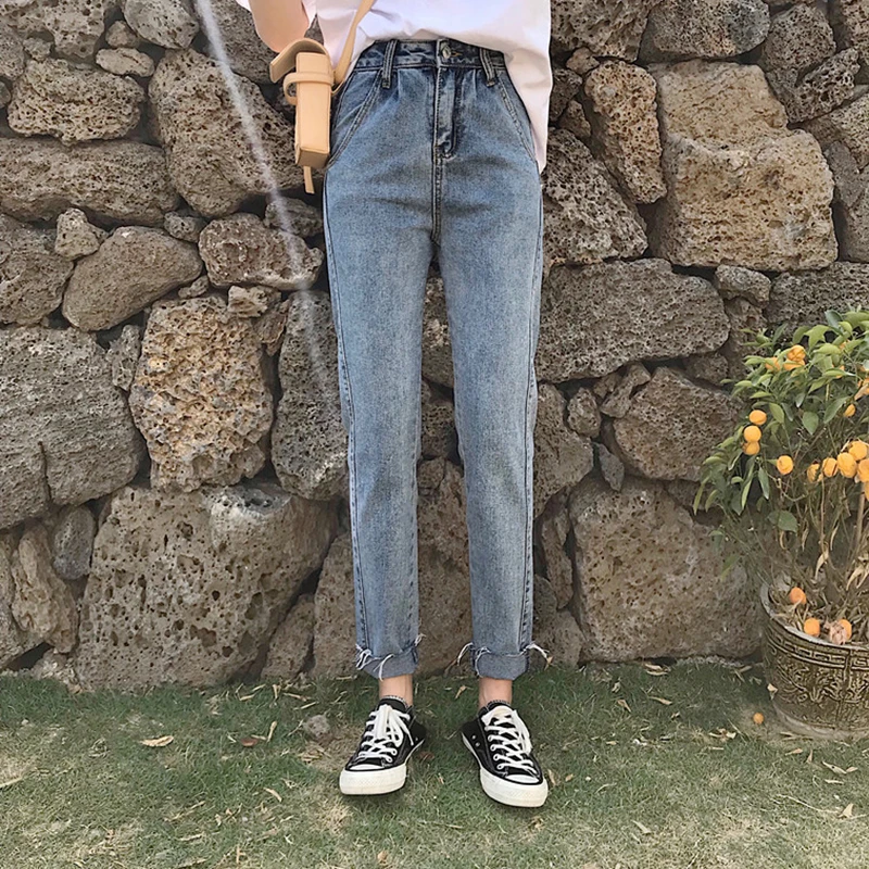 Джинсы женские весенне летние модные Элегантные Простые универсальные уличные