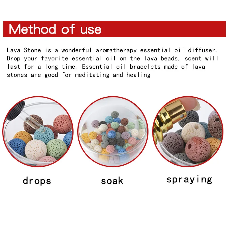 Красочные лавовые бусины для изготовления ювелирных изделий специальный дизайн