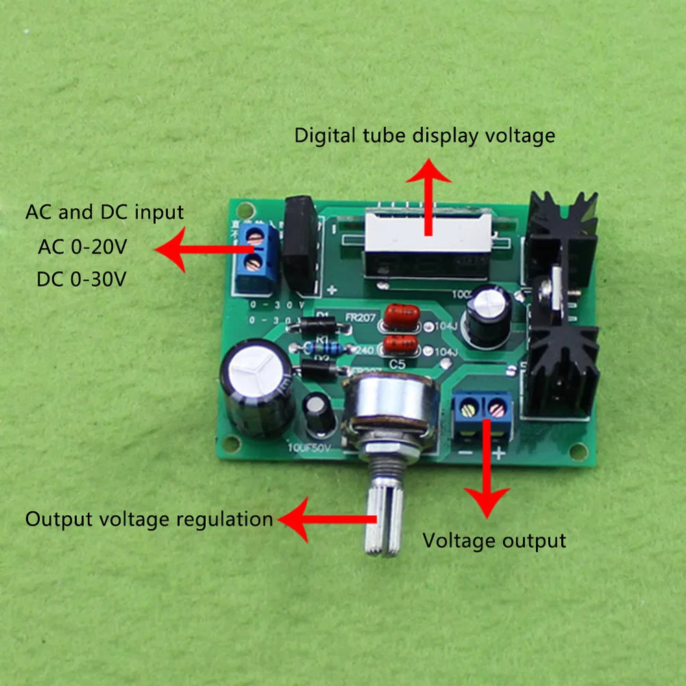 LM317 регулируемый регулятор напряжения понижающий модуль питания|Аксессуары для