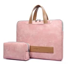 Женская сумка для ноутбука, чехол из искусственной кожи для ноутбука, переносной портфель для Macbook Air 14, 15,6 дюйма, мужские сумки, сумка на плечо