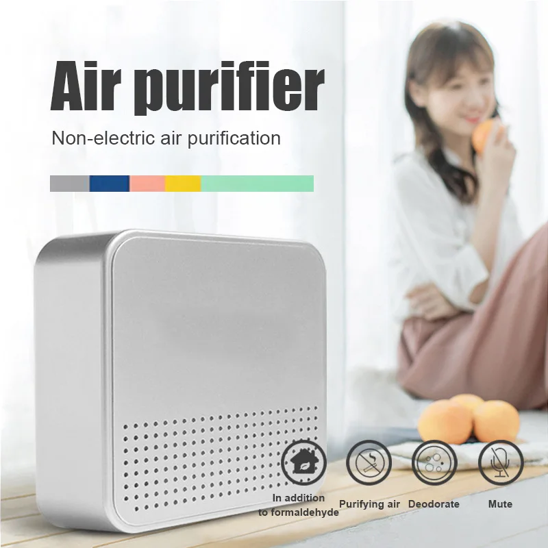 

Домашний портативный мини-очиститель воздуха, очиститель воздуха, Анионный ионизатор, генератор отрицательных ионов, генератор озона, адсо...