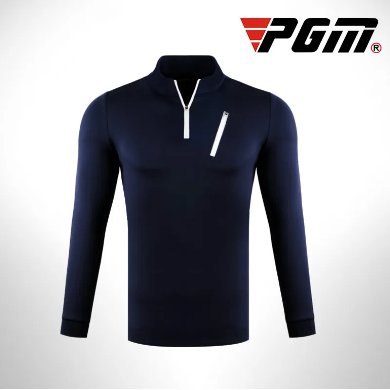 Новинка! Мужская теплая куртка PGM футболка с длинными рукавами и воротником на