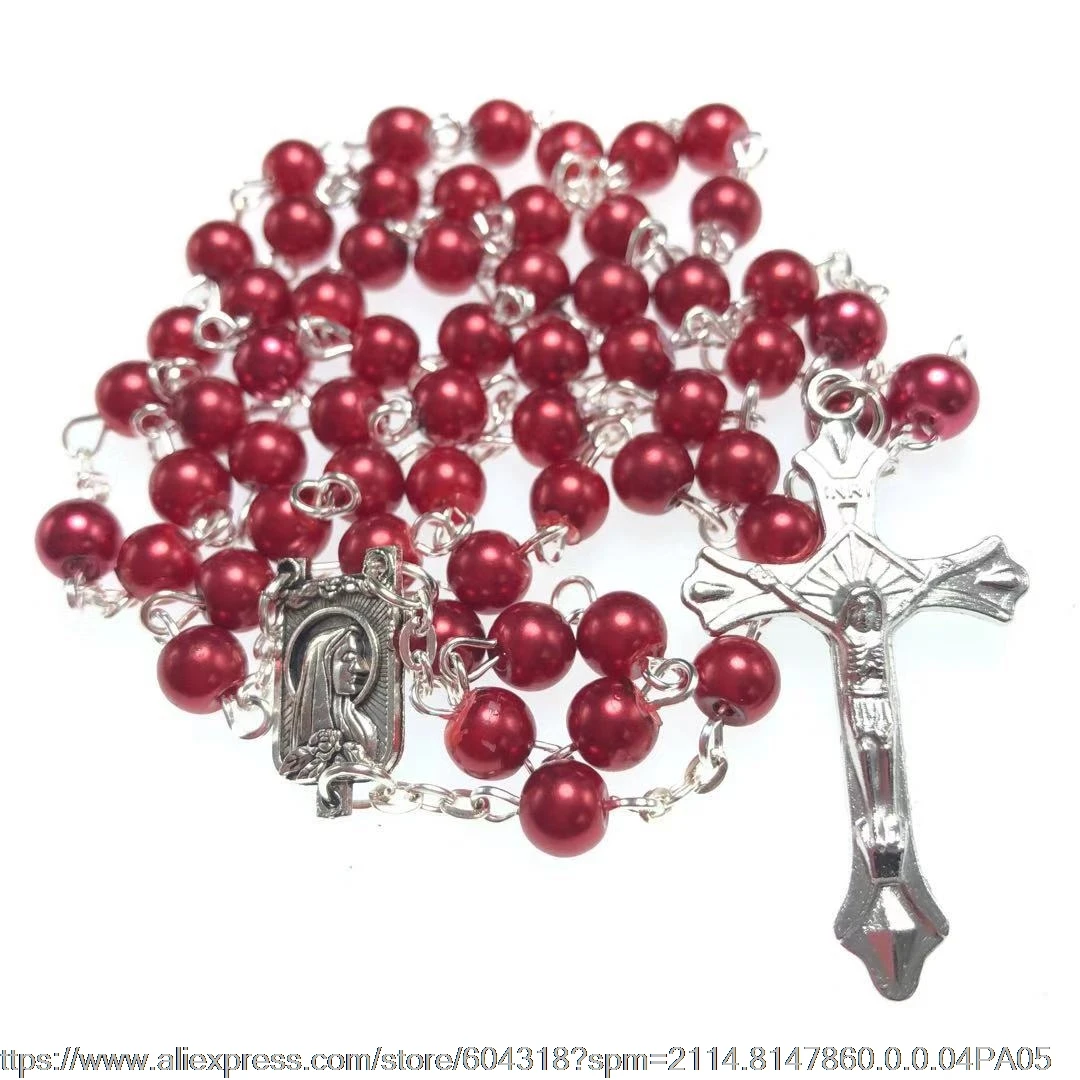 Бесплатная доставка 2 шт./упак. 6 мм фотобусина четки с жемчугом N1335 серебряной