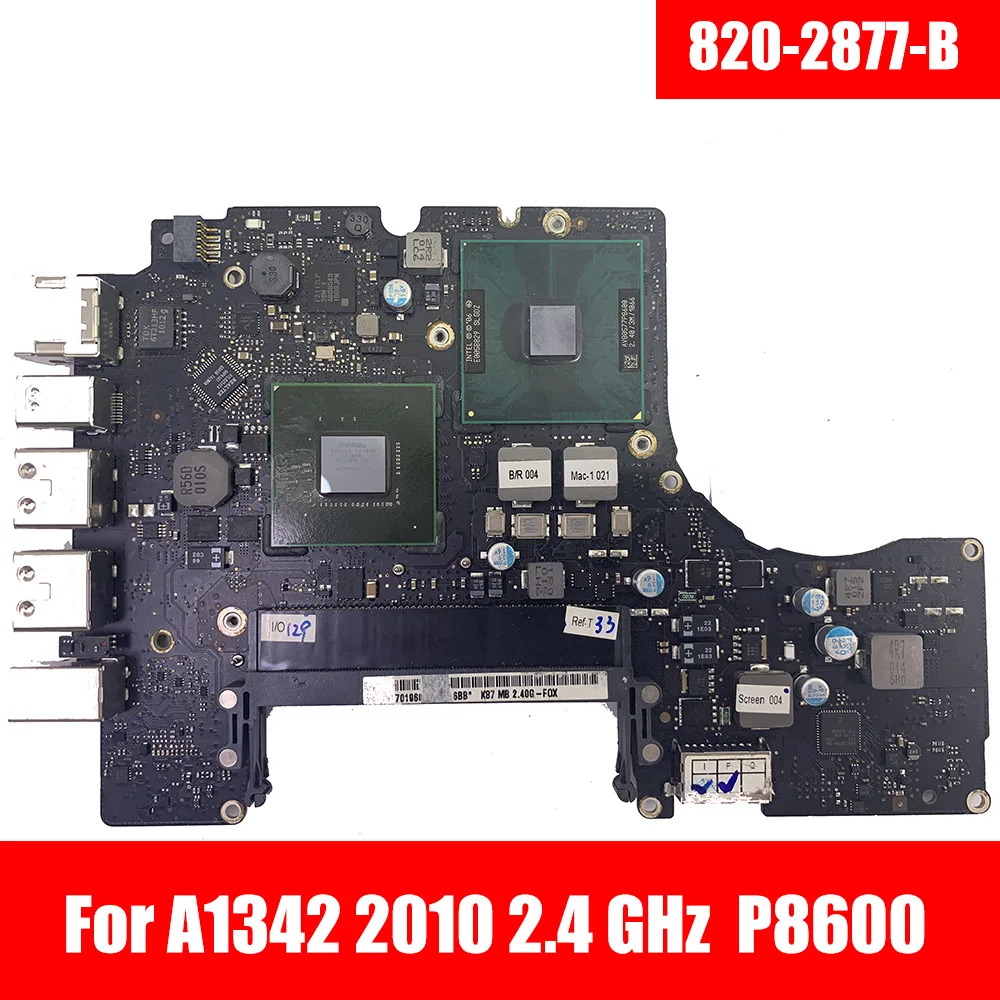 Материнская плата для ноутбука 820 2877 B 2 4 ГГц P8600 материнская Macbook Unibody 13 &quotA1342 Mid