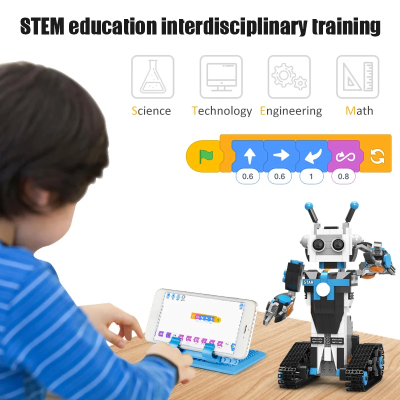 City APP Remote Control Robot Programmable Building Blocks Technical RC Model Bricks DIY Toys for Children Gifts | Игрушки и хобби