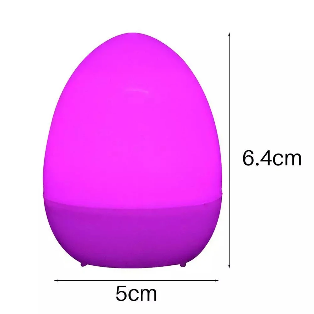 

12PCS Easter Simulation Eggs Battery Powered Easter Decoration Multicolor LED Holiday Lighting Eggs For Home Decoration Kid Gift