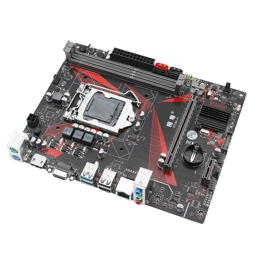 Online JGINYUE B75 Motherboard LGA 1155 Set Kit Mit Xeon E3 1230 V2 Prozessor Und 16GB(2*8GB) DDR3 Desktop RAM Speicher B75M-H