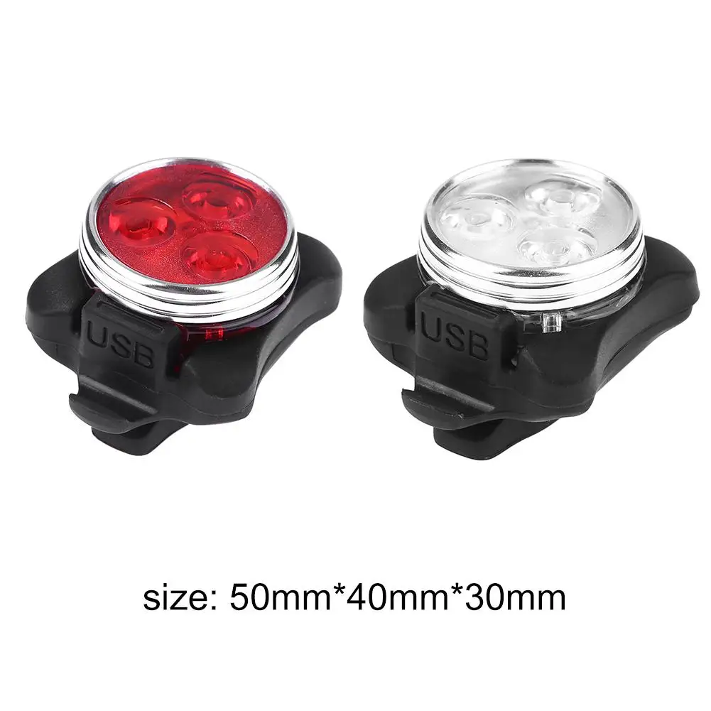 

Bicycle Light Tail Lamp 3 Modes USB Rechargeable Safety Warning Light Bike Back Light Accessories