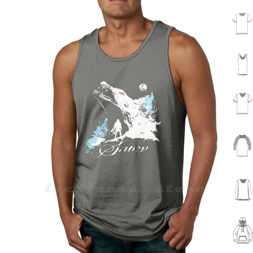 

Snow Tank Tops DIY Print Snow Dire Wolf