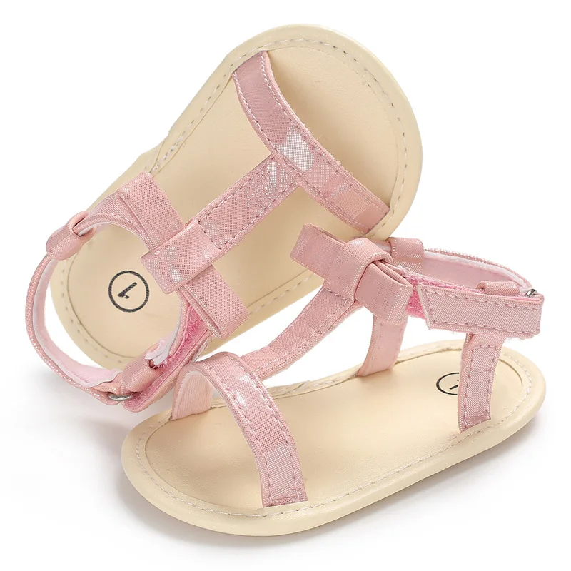 Босоножки для маленьких принцесс обувь первых шагов из искусственной кожи на