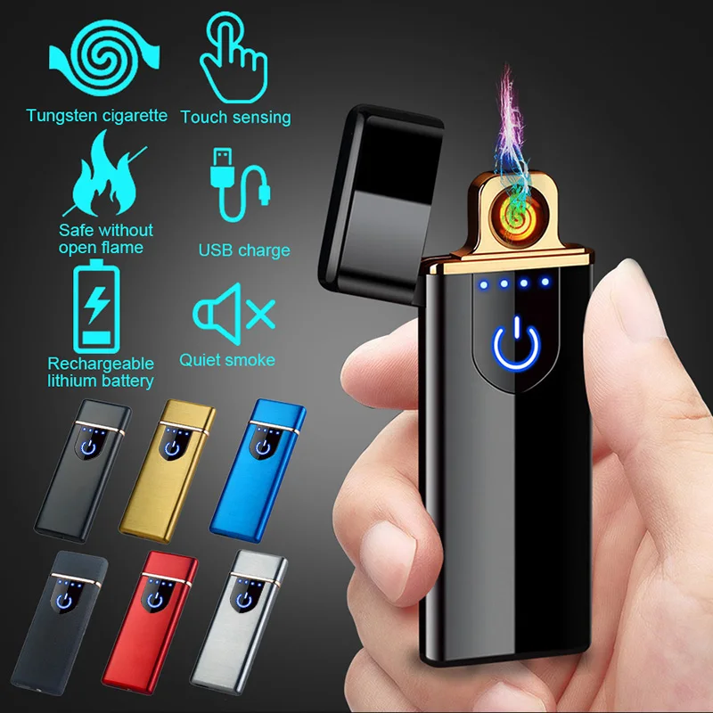 CellDeal зарядная ветрозащитная зажигалка сенсорная Индукционная электронная