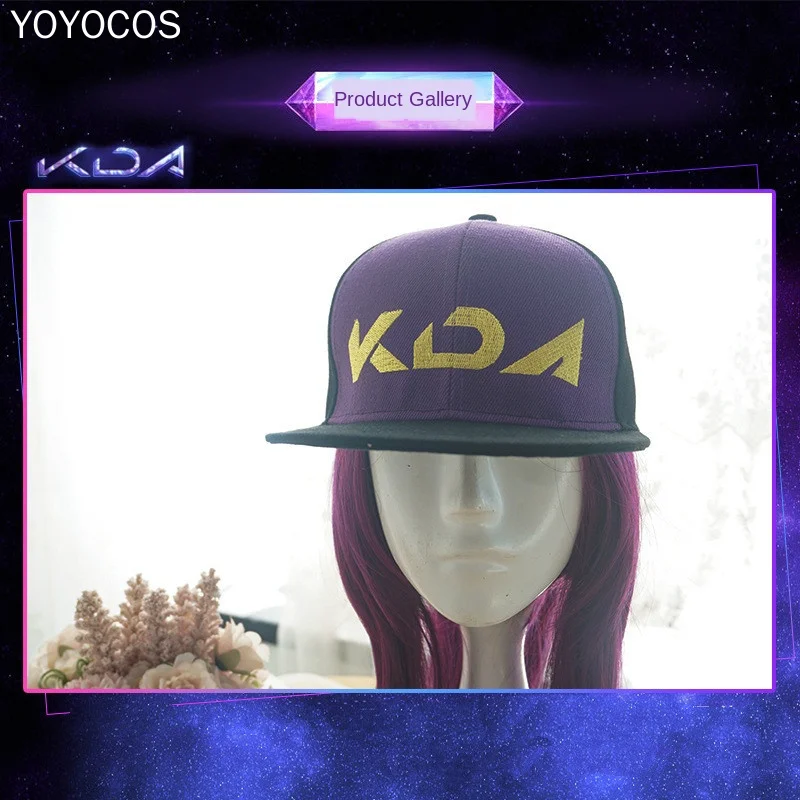 Кепка для косплея KDA Akali YOYOCOS милый головной убор в стиле игры девочка Хэллоуина