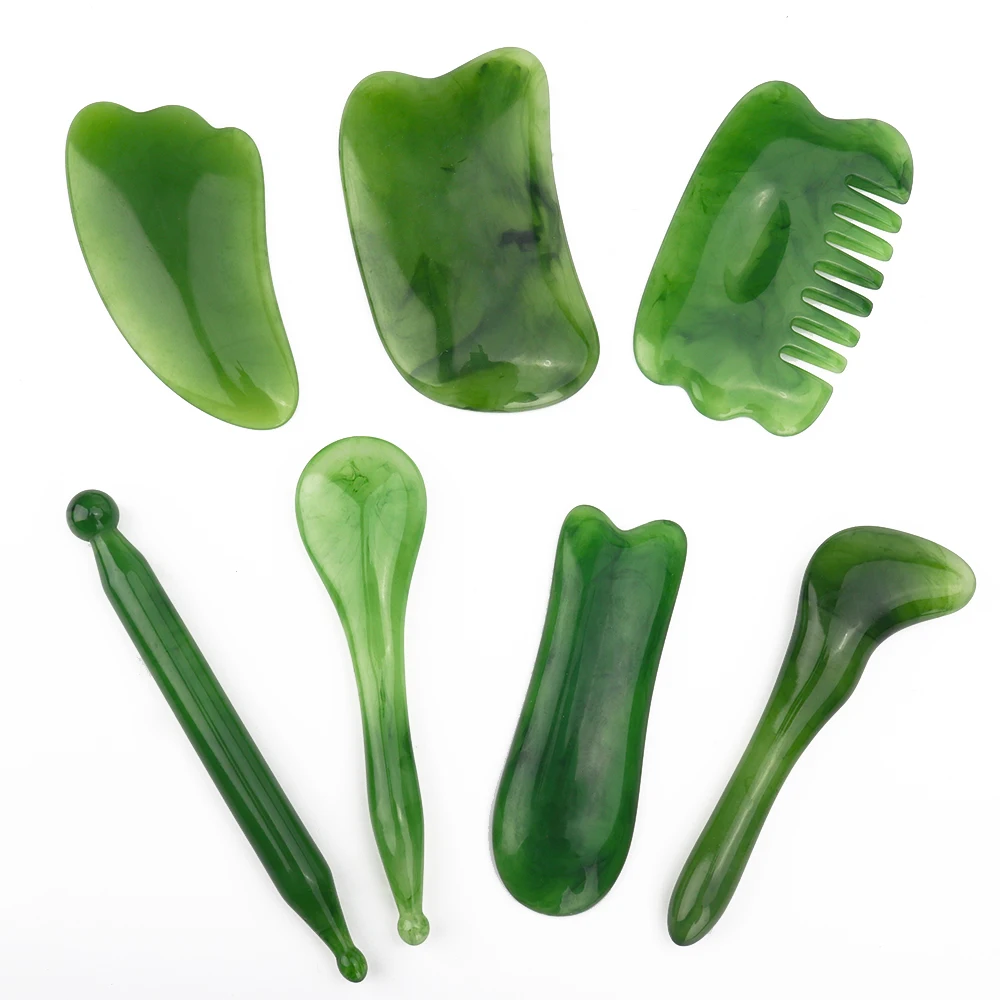 

Natural Resin Facial Gua Sha Massager Body Shoulder Back Massage Gua Sha Board Face Lift Anti Wrinkle Skin Care Scraping Tools