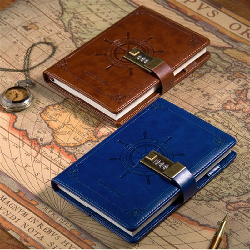 Retro Notebooks Pirate Ship Notebook Travel Notepad Student Diary Codebook Bible Gift Creative Stationery Office School Supplies | Дом и сад