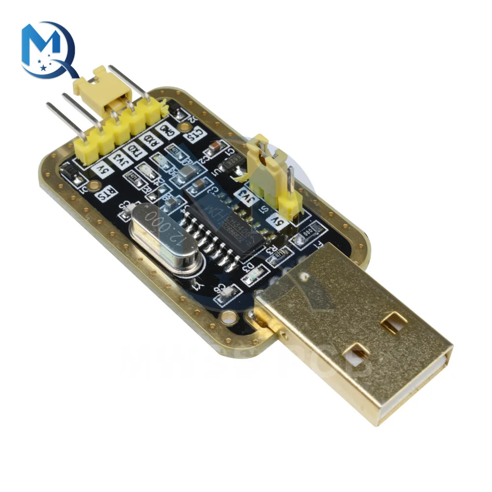 Модуль CH340G USB в TTL конвертер адаптер платы UART серийного порта 3.3V 5V с индикатором питания для Arduino.