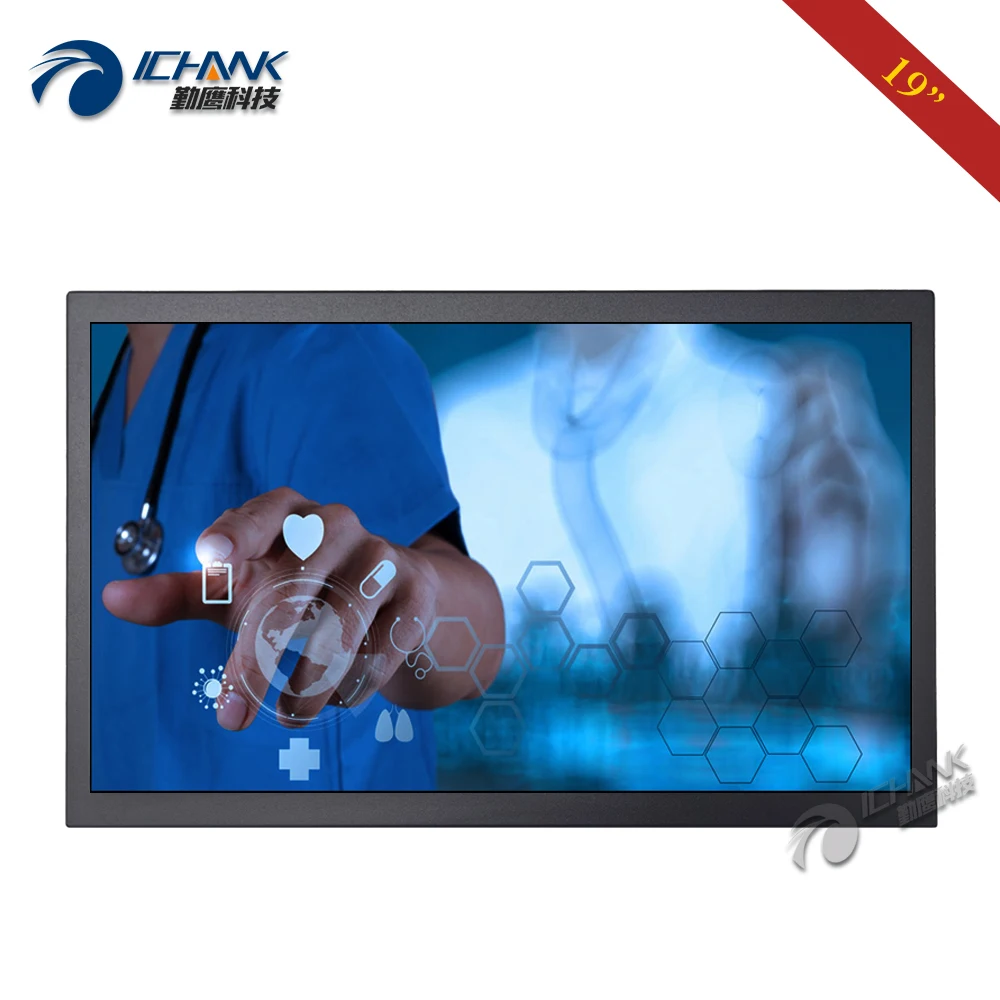 ZB190TC-V592/19 дюймов 1440x900 16:10 широкоформатный металлический корпус HDMI VGA USB POS машина промышленный сенсорный монитор ЖК-экран