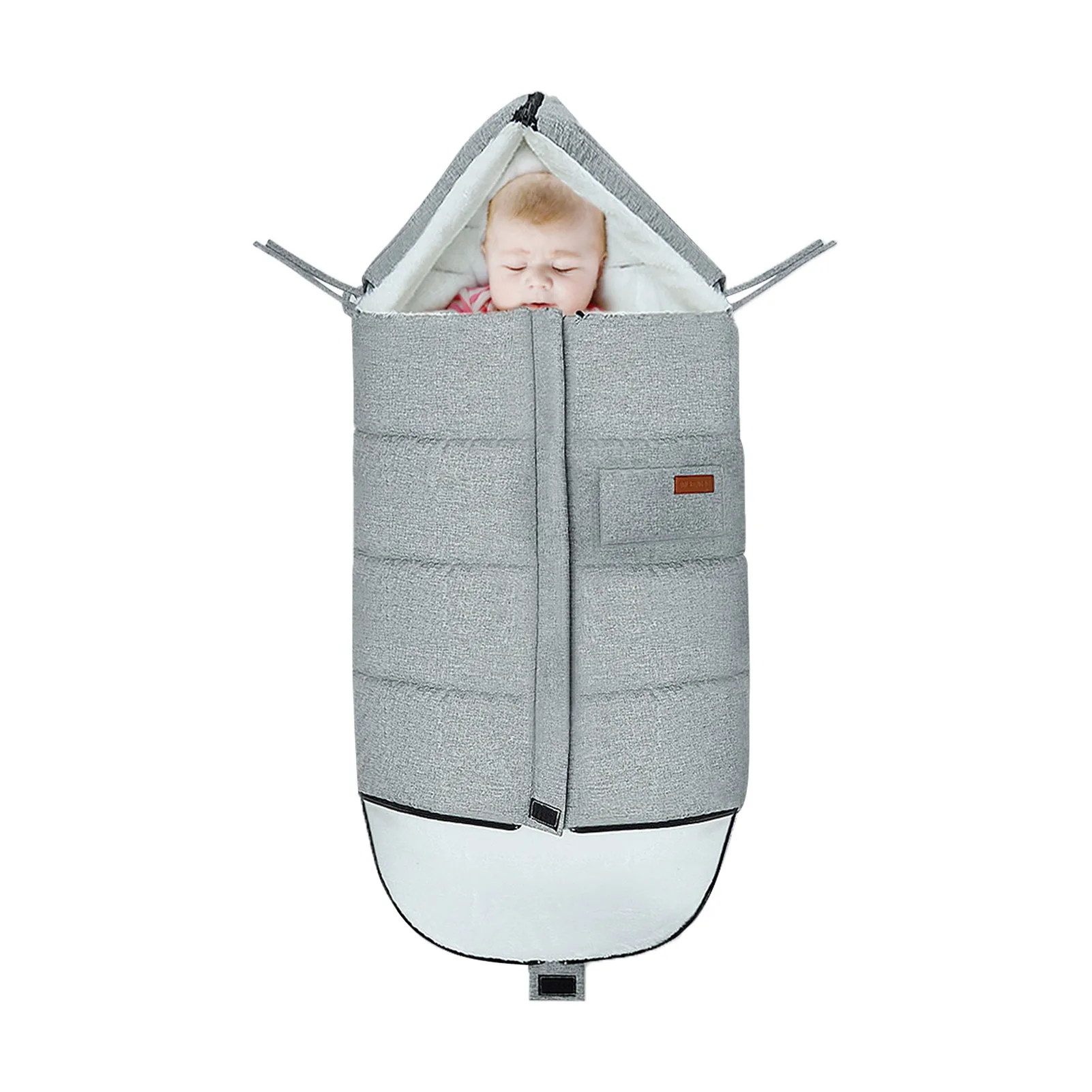 

Теплый чехол для детской коляски, прочный спальный мешок из мягкой ткани «Оксфорд», для холодной и зимней прогулок