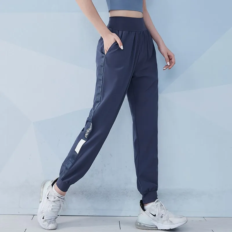 Vansydical Women Loose Sport Running Sweatpants Fitness Training Pants Womans Straight Trousers Tracksuit Jogging Sportswear
