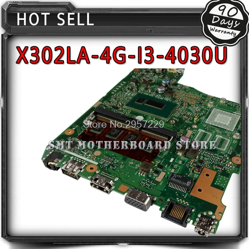 X302LA для Asus X302LJ X302L материнская плата с i3 4G RAM интегрированная видеокарта DDR3 S-6 |