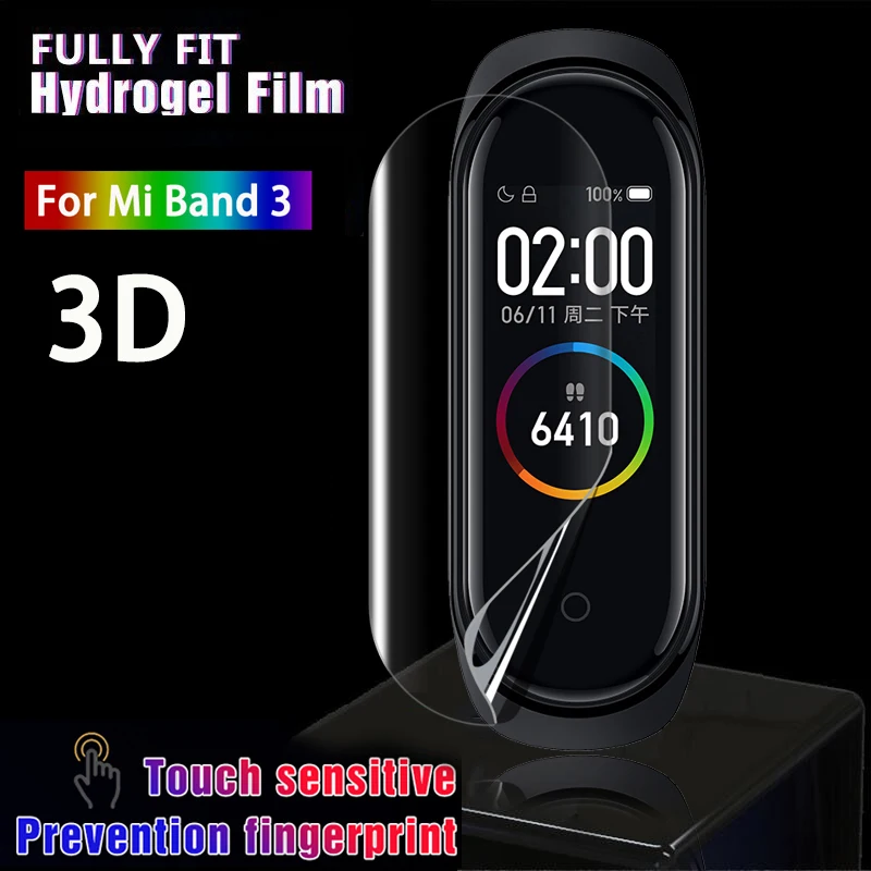 Для Xiaomi Mi Band 4 3 Защита экрана ТПУ полное покрытие браслет пленка Защитные часы