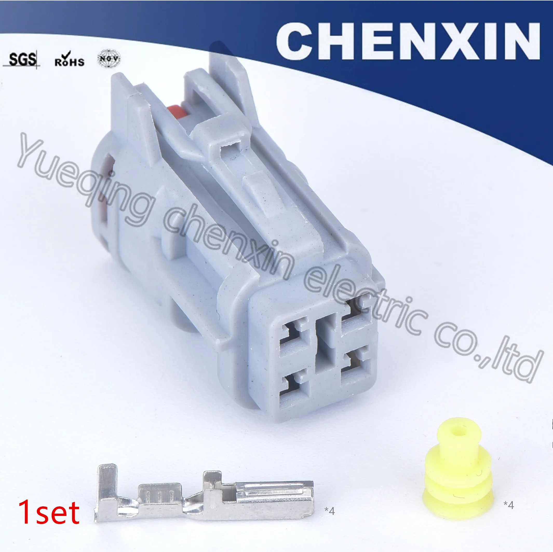 

Gray 4 pin car waterproof auto connectors female 7123-7444-40 housing fog lamp electrical sockets plug