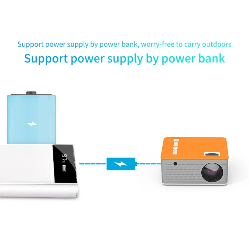 

Mini Movie Projector Home Theater Video Projector Children LED Miniature Portable Family Mobile Phone Projector