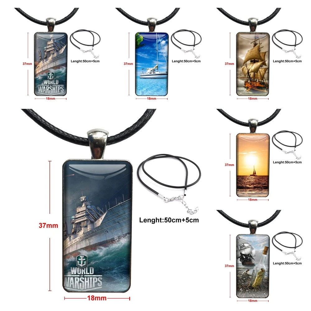 Колье с длинной подвеской унисекс праздничное ожерелье Луной закатом океана