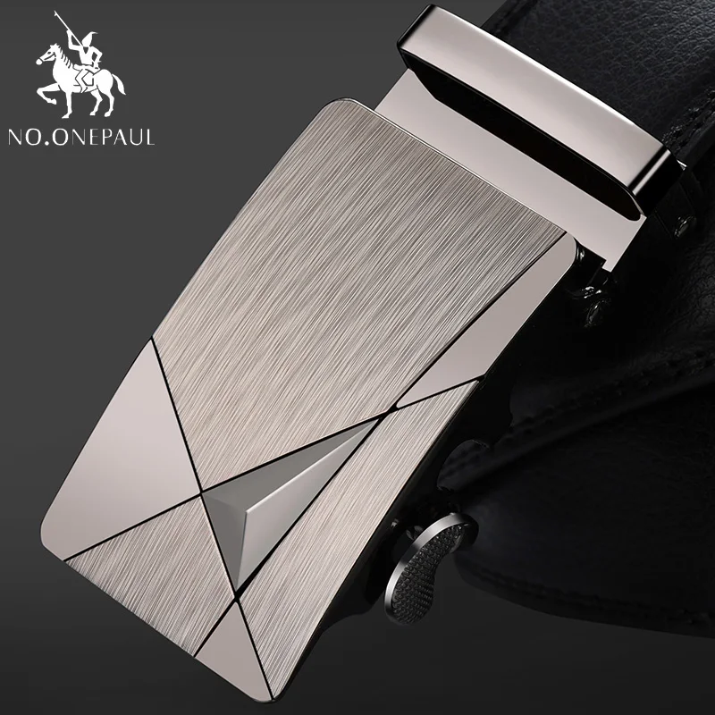 DD01 NO. ONEPAUL, роскошный бренд, мужской из натуральной кожи, ремни для мужчин, высокое качество, ремень, автоматическая пряжка, черные, широкие пояса - Цвет: DD01