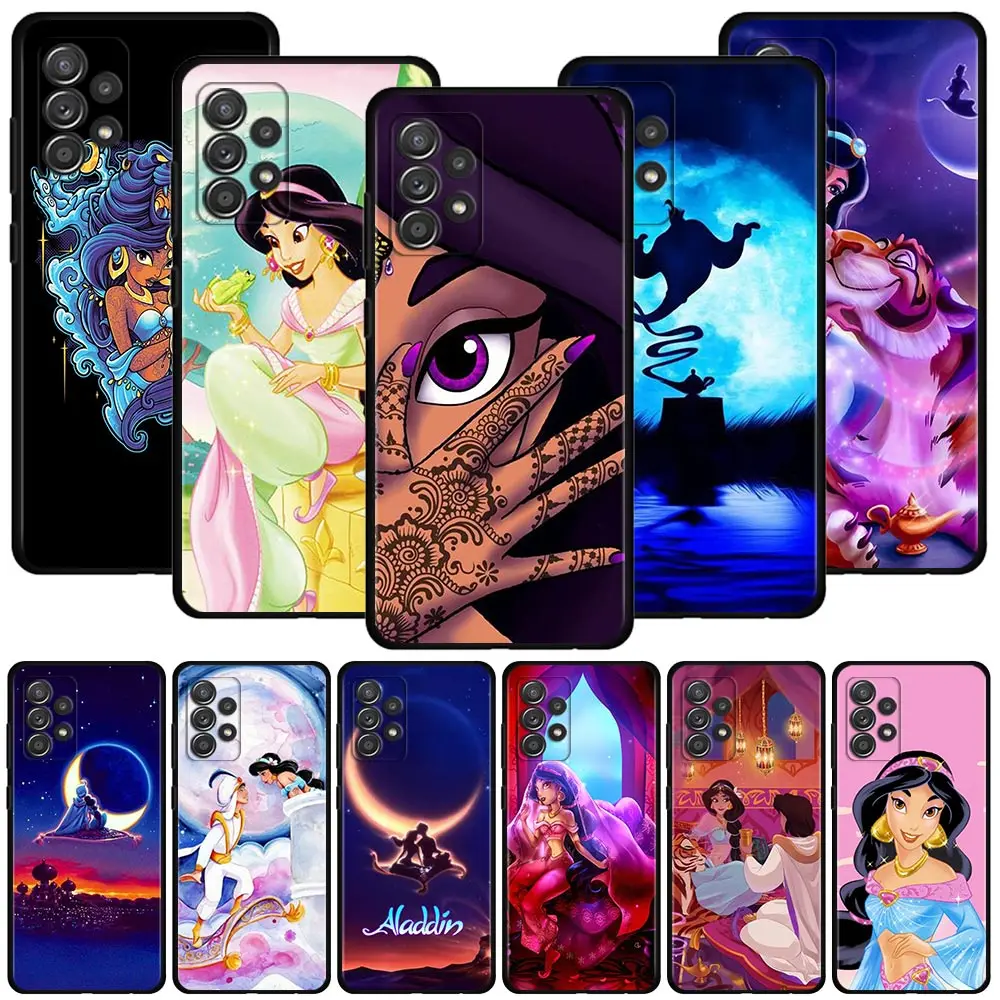 

Aladdin Jasmine Princess Silicone Case For Samsung Galaxy A52 A31 A11 A41 A42 5G A91 A02 A22 4G A01 A52s 5G Cover Shell Funda