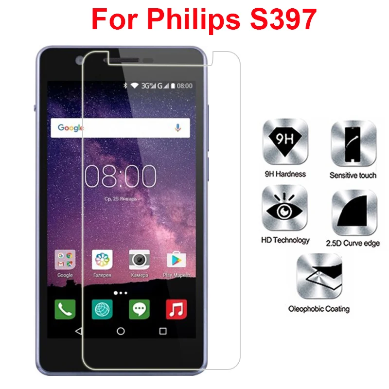 Защитное стекло для Philips S397 9H взрывозащищенное Закаленное 5 72 &quotмобильный