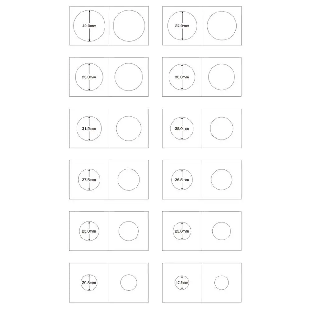 50 шт. квадратные картонные держатели для монет принадлежности коллекция Марка