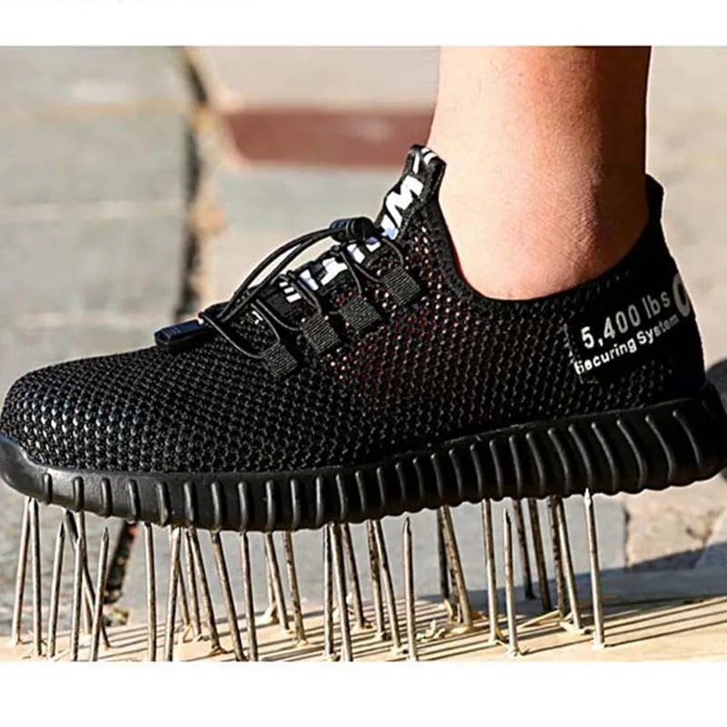 Защитная обувь для мужчин со стальным носком легкие противоскользящие унисекс