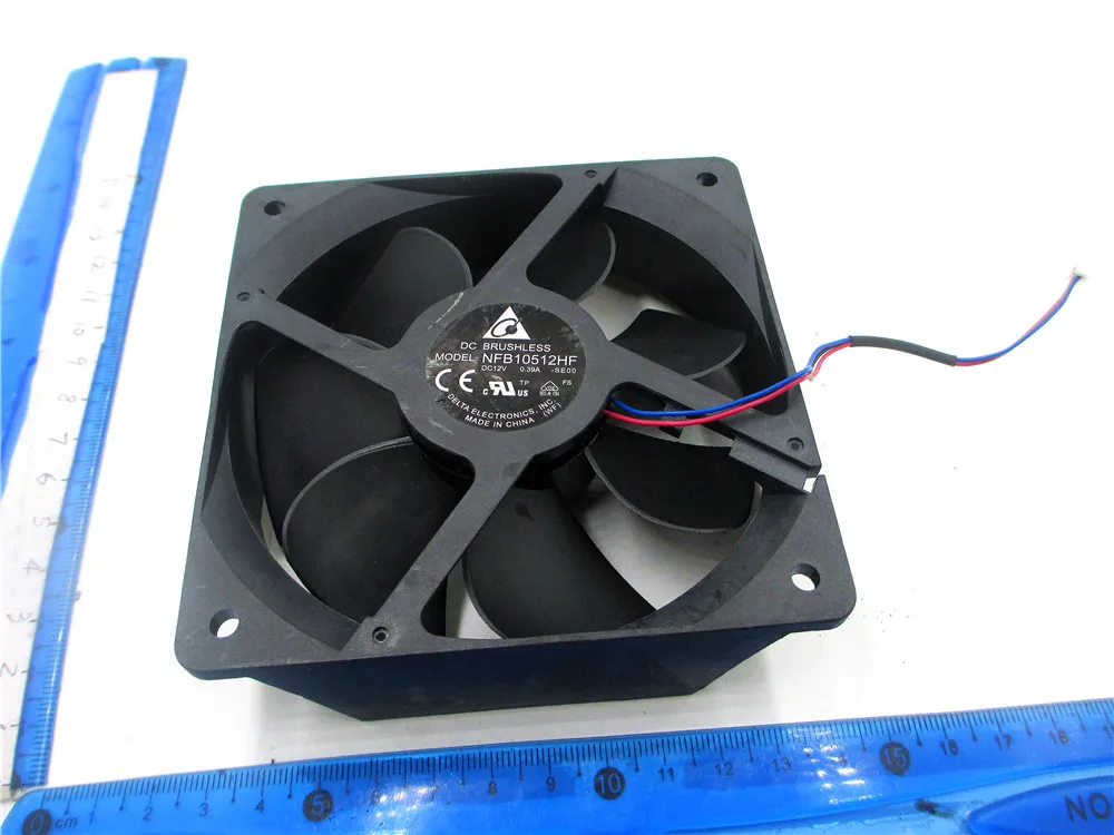 Вентилятор для Delta Electronics NFB10512HF SE00, постоянный ток 12 В, 0,39 А, 105x105x32 мм, 3-проводной охлаждающий вентилятор для сервера