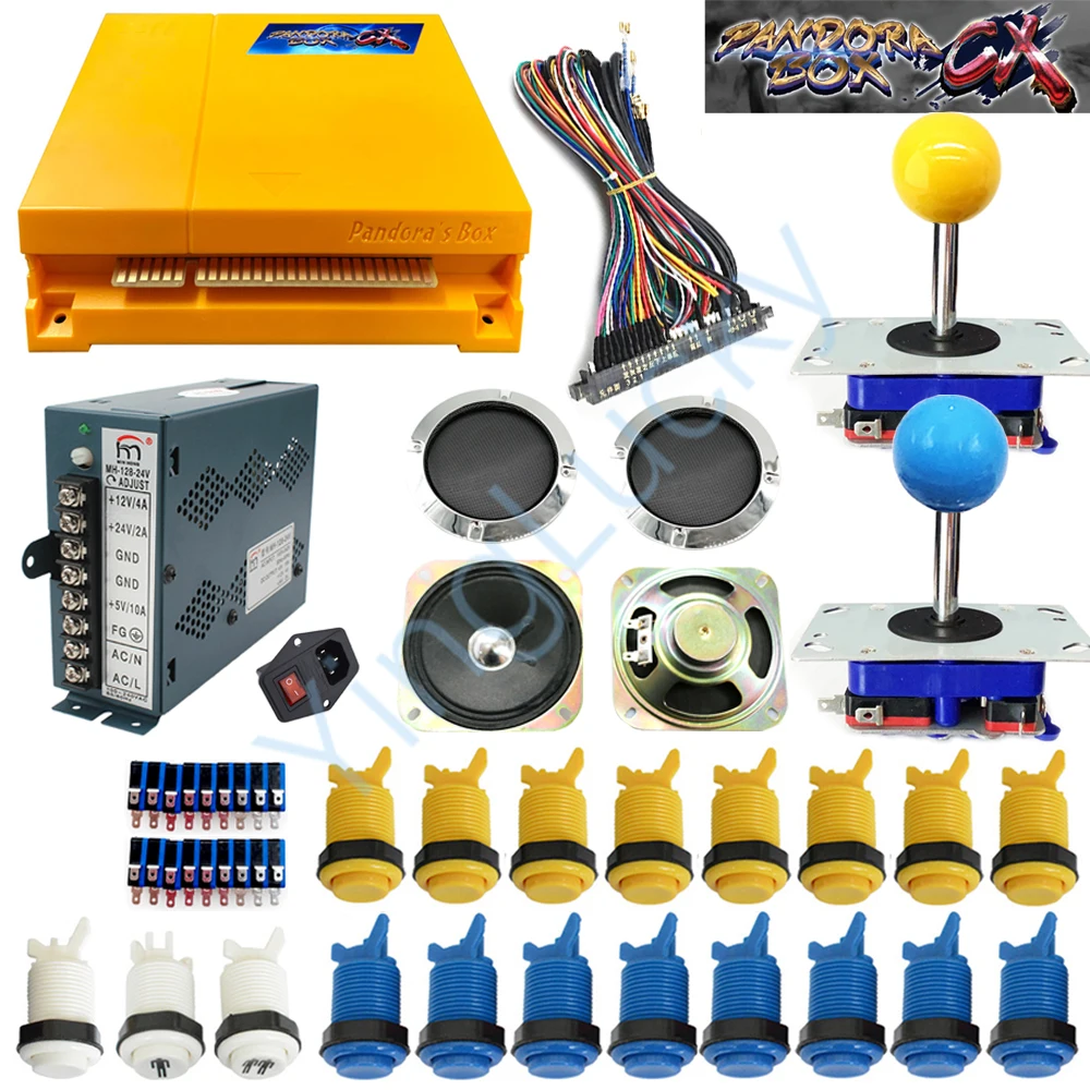 Pandora комплект 2 игрока DIY box CX 2800 в 1 Аркадный Игровой шкаф с комплектом jamma доска Happ