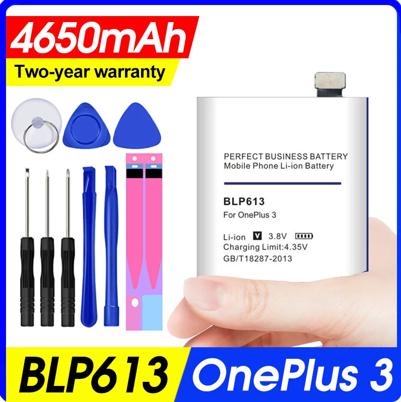 4650 мАч BLP613 Сменный аккумулятор для OnePlus 3 One Plus номер отслеживания|Аккумуляторы