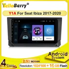 Автомобильный мультимедийный плеер, 2,5D экран, Android, GPS-навигация, радио для SEAT Ibiza 2017, 2018, 2019, 2020, swc, Wi-Fi