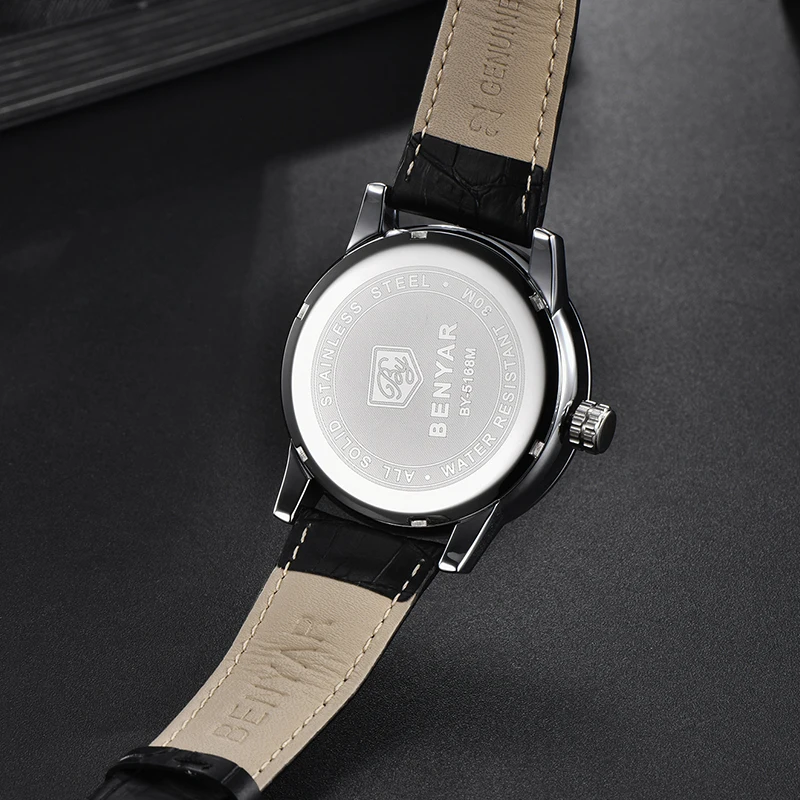 

BENYAR 2020 new top luxury brand watch men casual automatic calendar quartz men watch waterproof sports clock relogio masculino