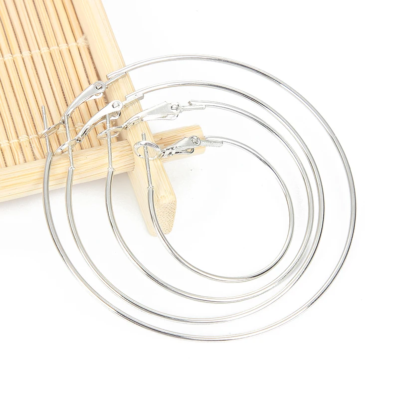 Серьги кольца LF из сплава K женские белые серьги для ушей аксессуары