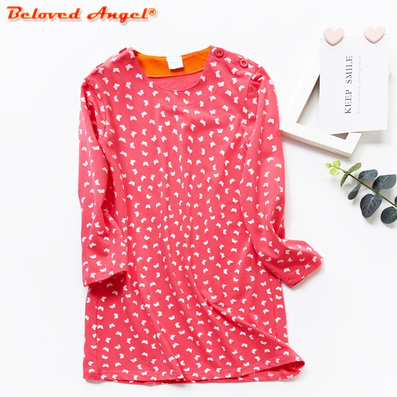 

Детские платья; Новинка; сезон весна-осень-зима; милое платье с длинными рукавами и принтом для девочек; Модная хлопковая одежда для маленьких детей