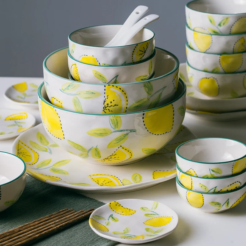 18 шт. 28 58 фарфоровые столовые миски и палочки|Столовые сервизы| |