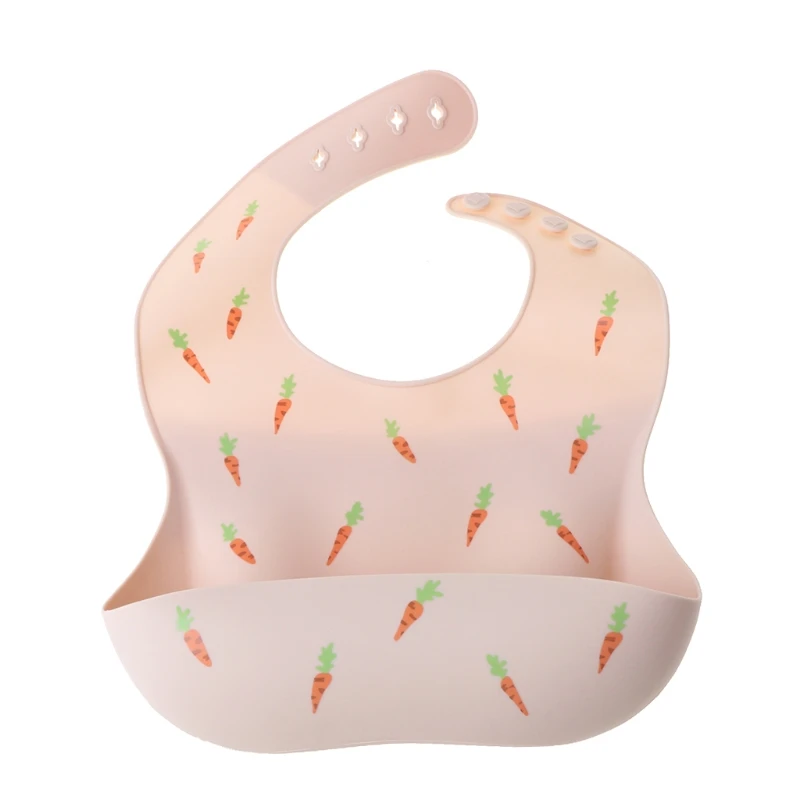 

Silicone Bibs Baby Feeding Saliva Towel Waterproof Infant Bibs Aprons Adjustable 97BC