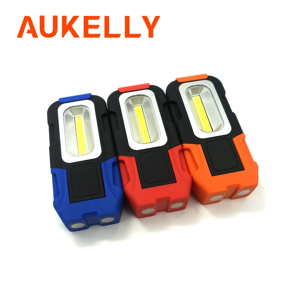 Portable LED Work Light Multi-use COB Flashlight Magnetic Base Hanging Hook 120° Beam Angle Flood for Car Repairing Emerge | Лампы и