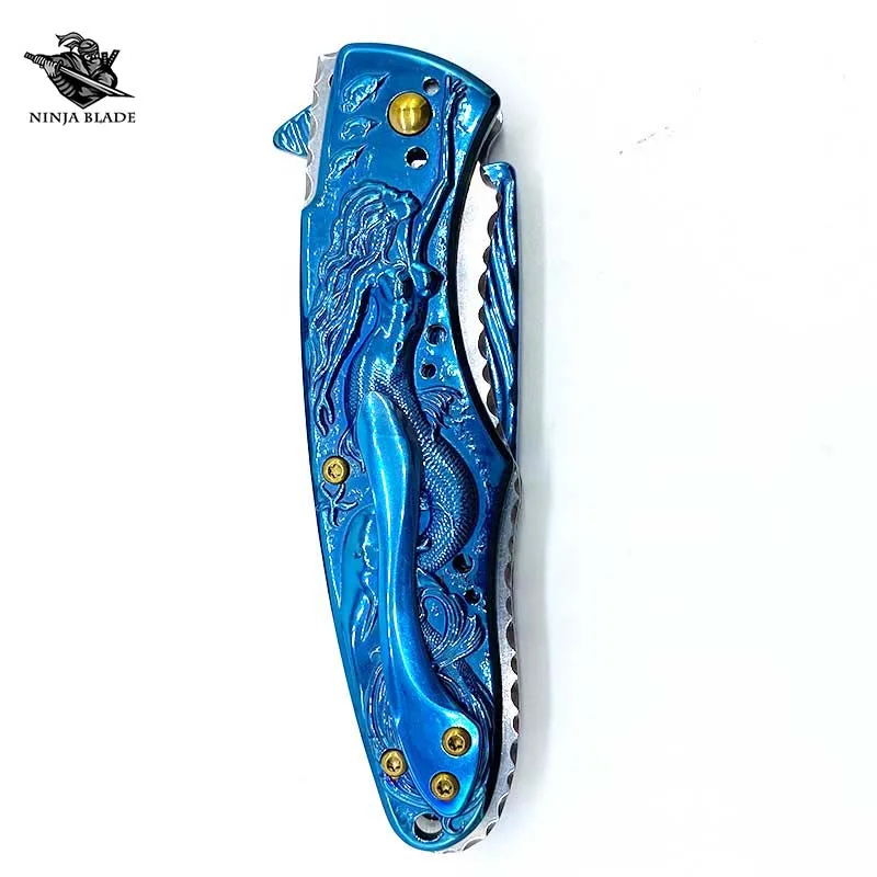 Складной нож-Русалка дочь морского Джека портативный карманный инструмент