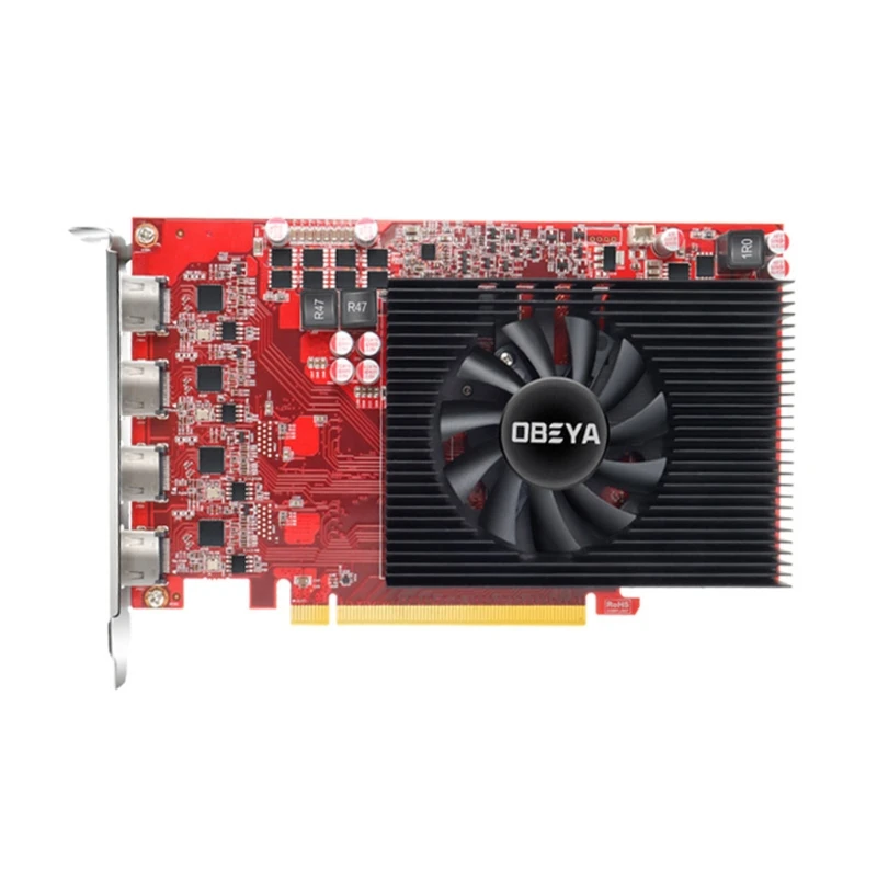 

OBEYA HD7600 2G Graphics Card GDDR5 for 4 Screens HDMI-compatible VGA Vedio Card