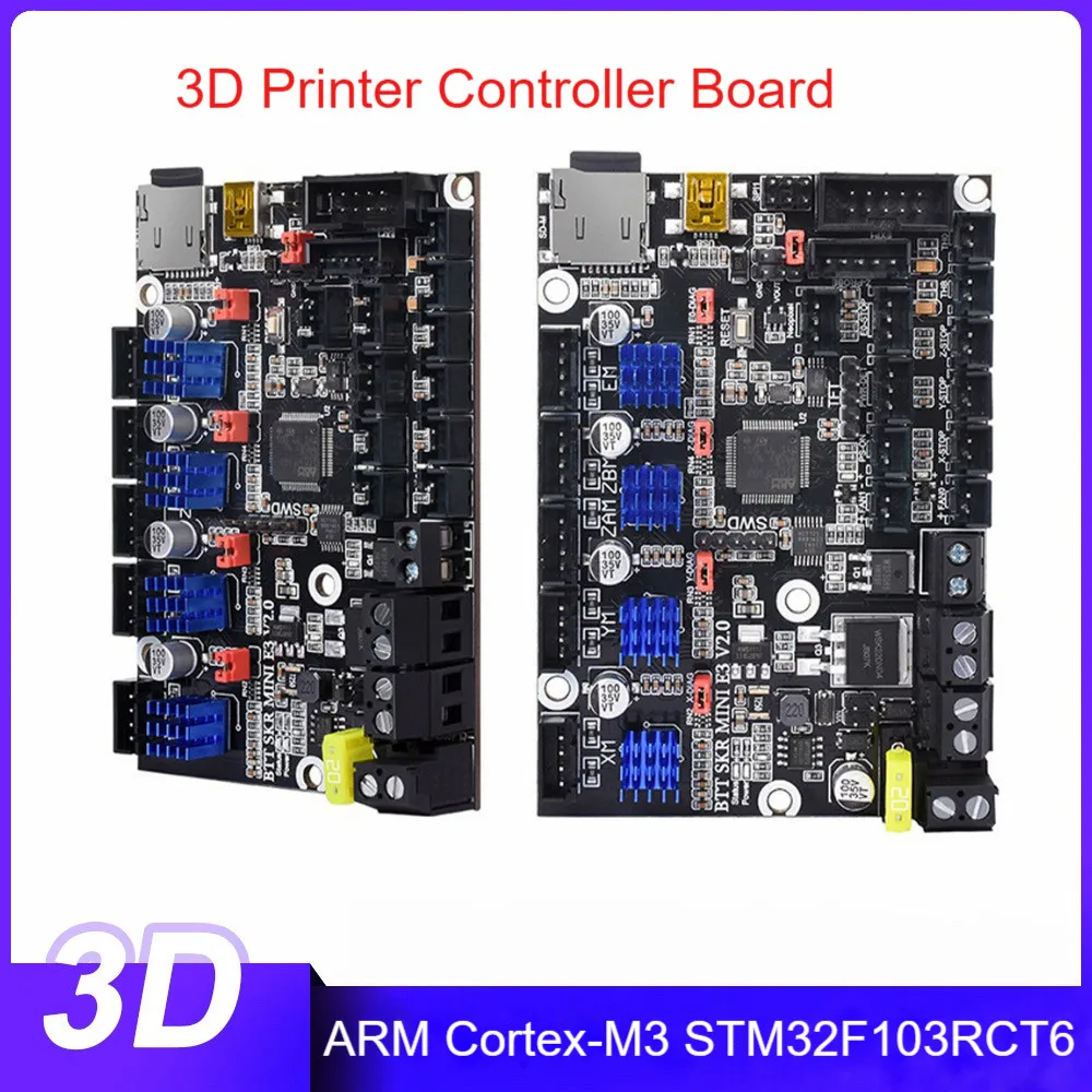 

Плата контроллера для 3D-принтера SKR MINI E3 V2.0, 32-разрядная модульная материнская плата для принтера серии Ender 3, аксессуары для принтера