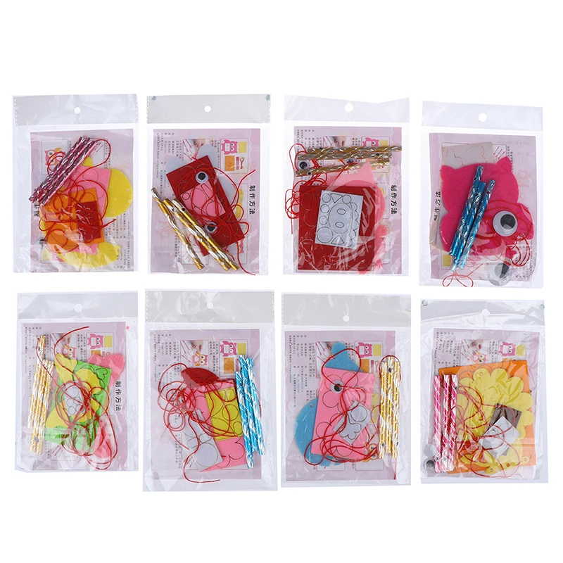 

Cartoon DIY Wind Chimes Aeolian Bells Educational Puzzle Toys Kids Children Craft Kits Handmade Felt Plush Toys