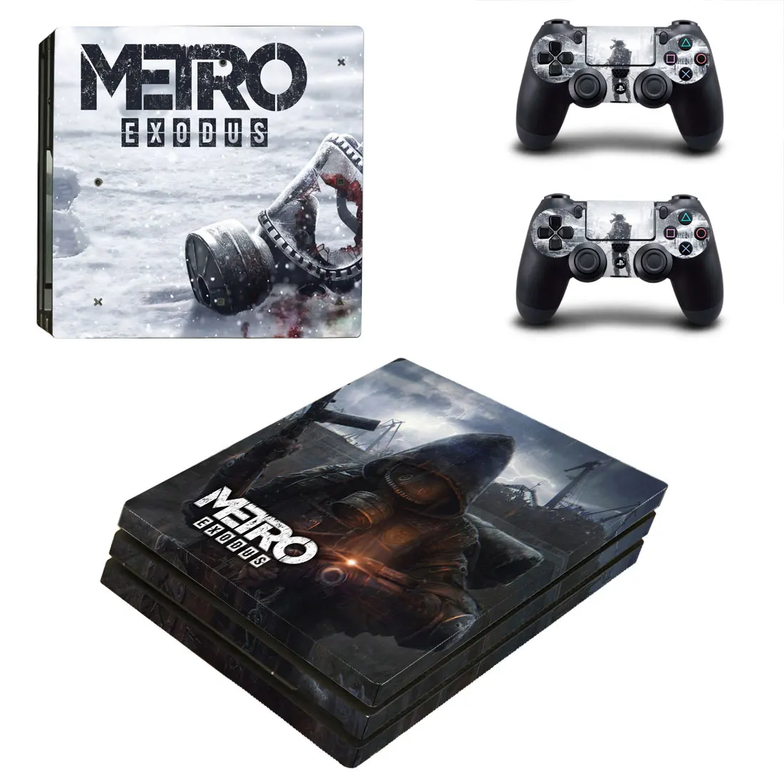 Metro Exodus Style Skin Sticker for PS4 Pro Console And Controllers Decal Vinyl Skins Cover YSP4P-3319 | Электроника